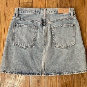 Mini Jean Skirt in Cloud
